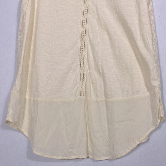 Anthropologie Elegant Cream Lace Women's Tunic Top size large - Picture 11 of 14